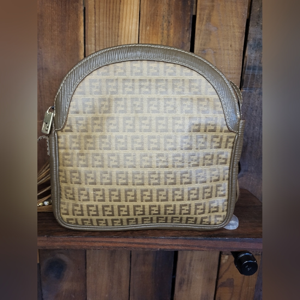 Fendi Tan and Brown Fringe Crossbody Bag - Picture 5 of 16